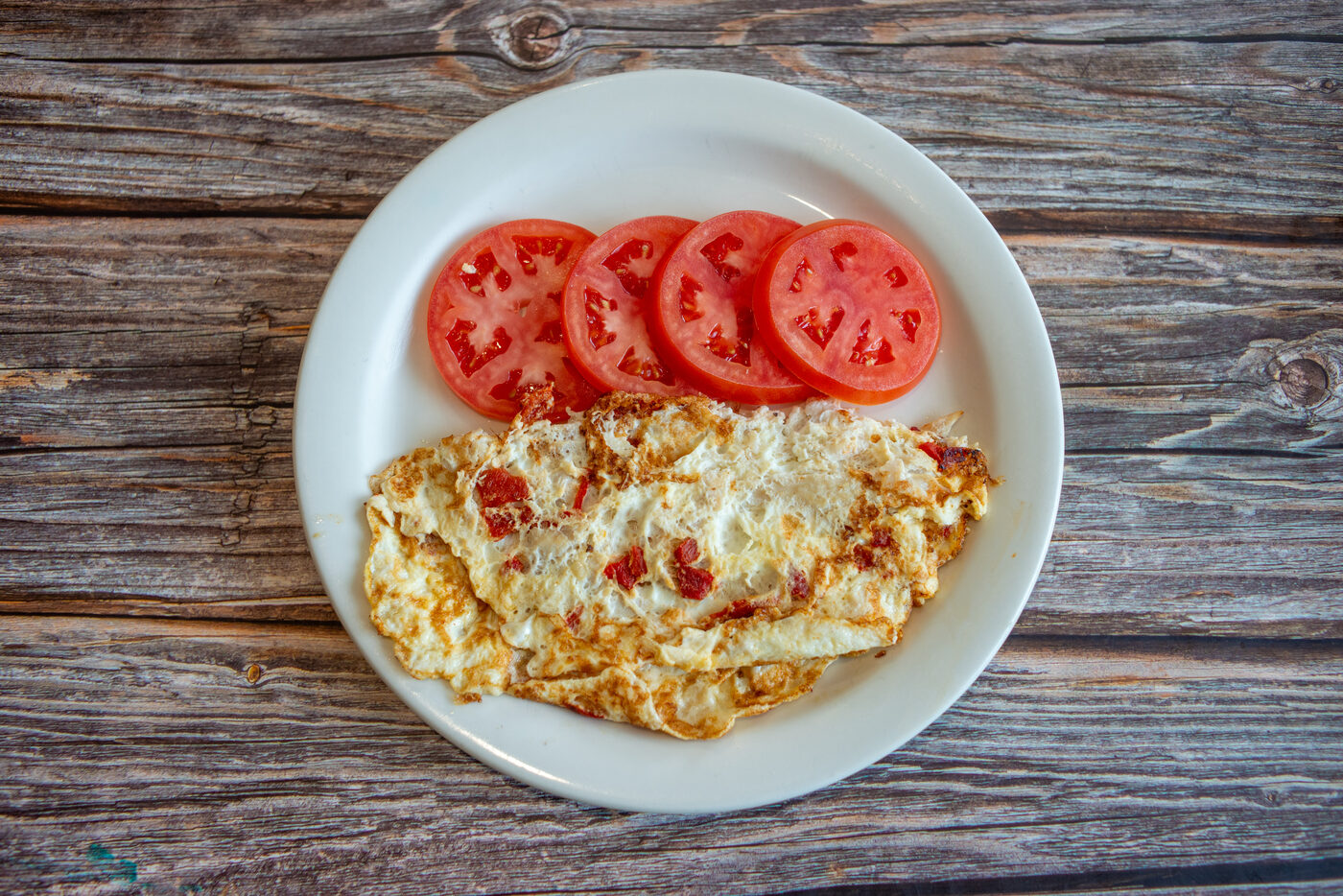 Healthy choice egg white omelette
