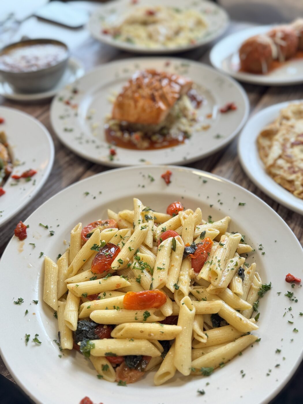 Fresh pasta dishes at The Dining Car